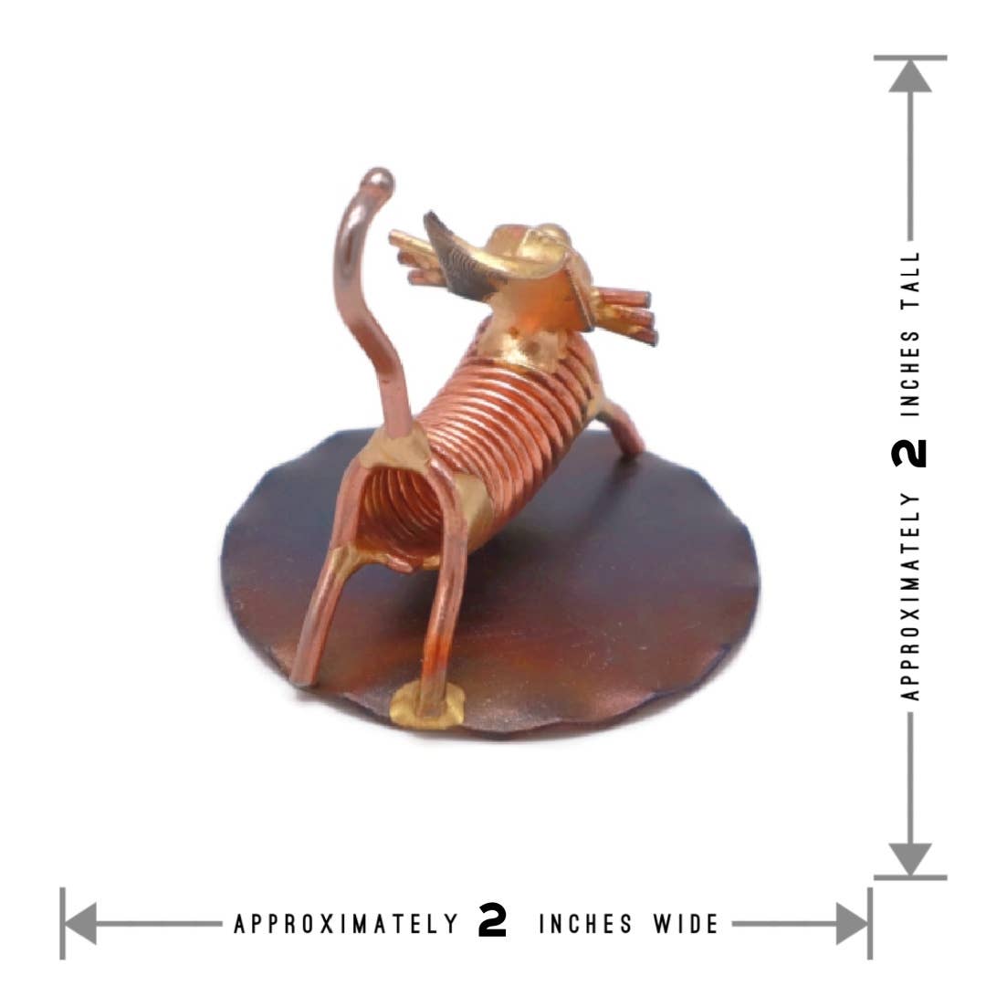 Metal Figurine - Cat Stretching