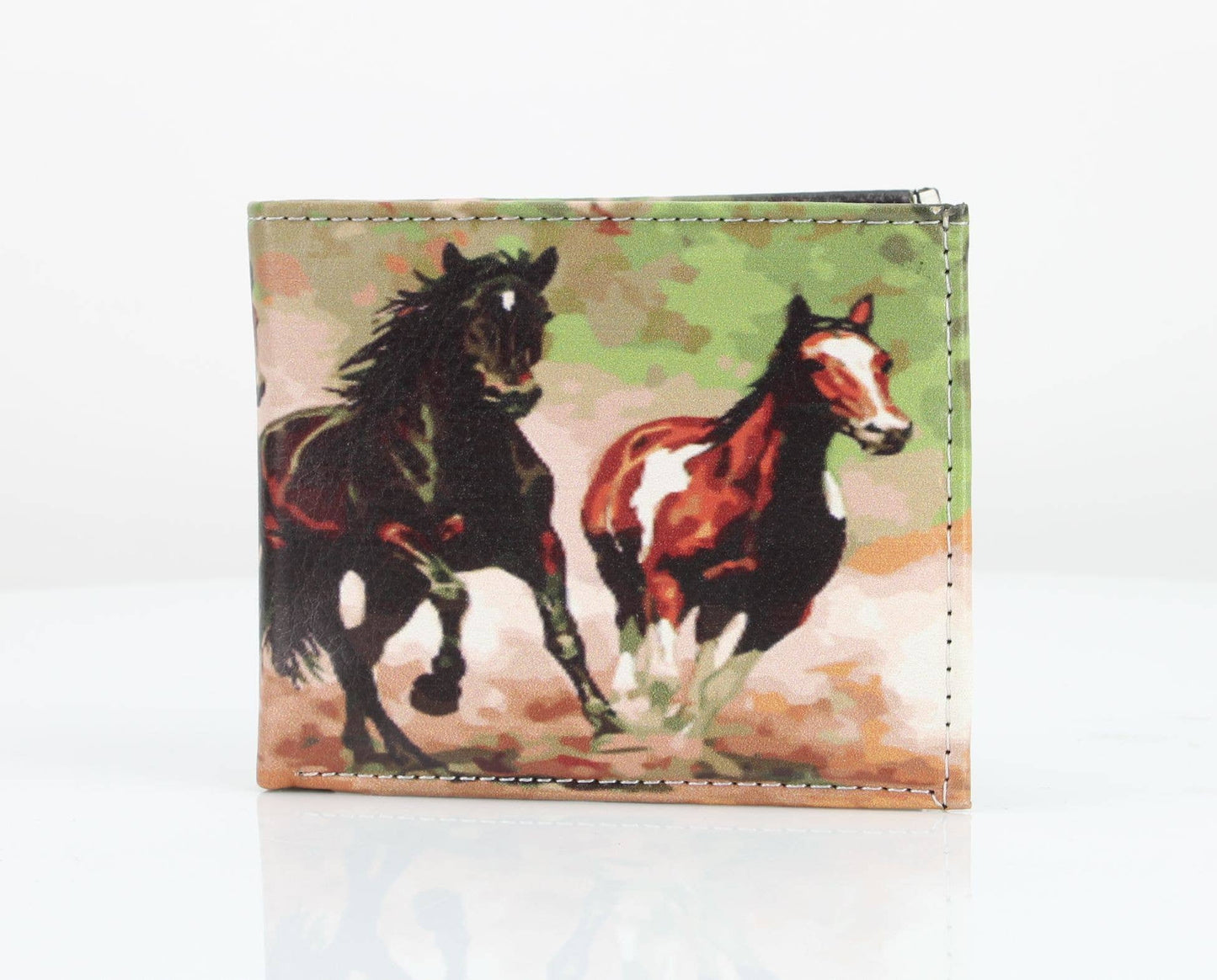 Wallet - Wild Horses Vegan Leather Bi-Fold