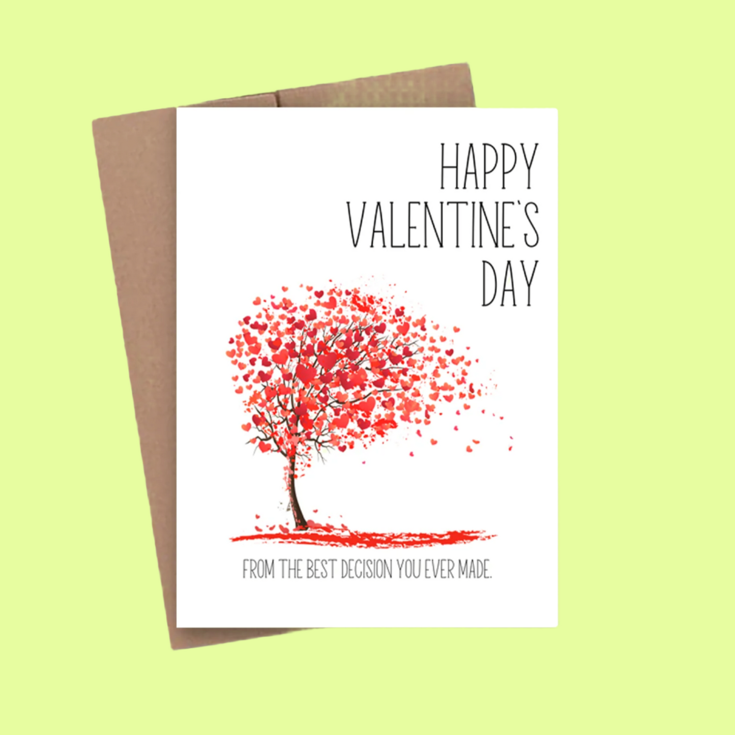 Greeting Card -Valentine's tree