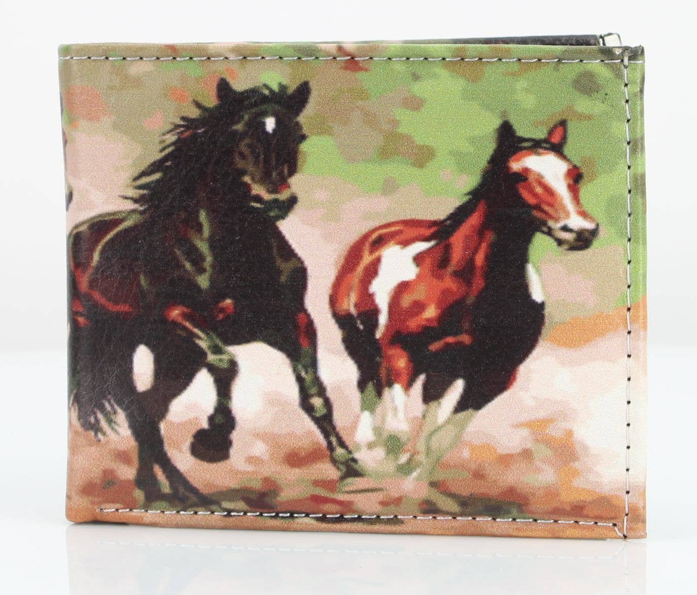 Wallet - Wild Horses Vegan Leather Bi-Fold