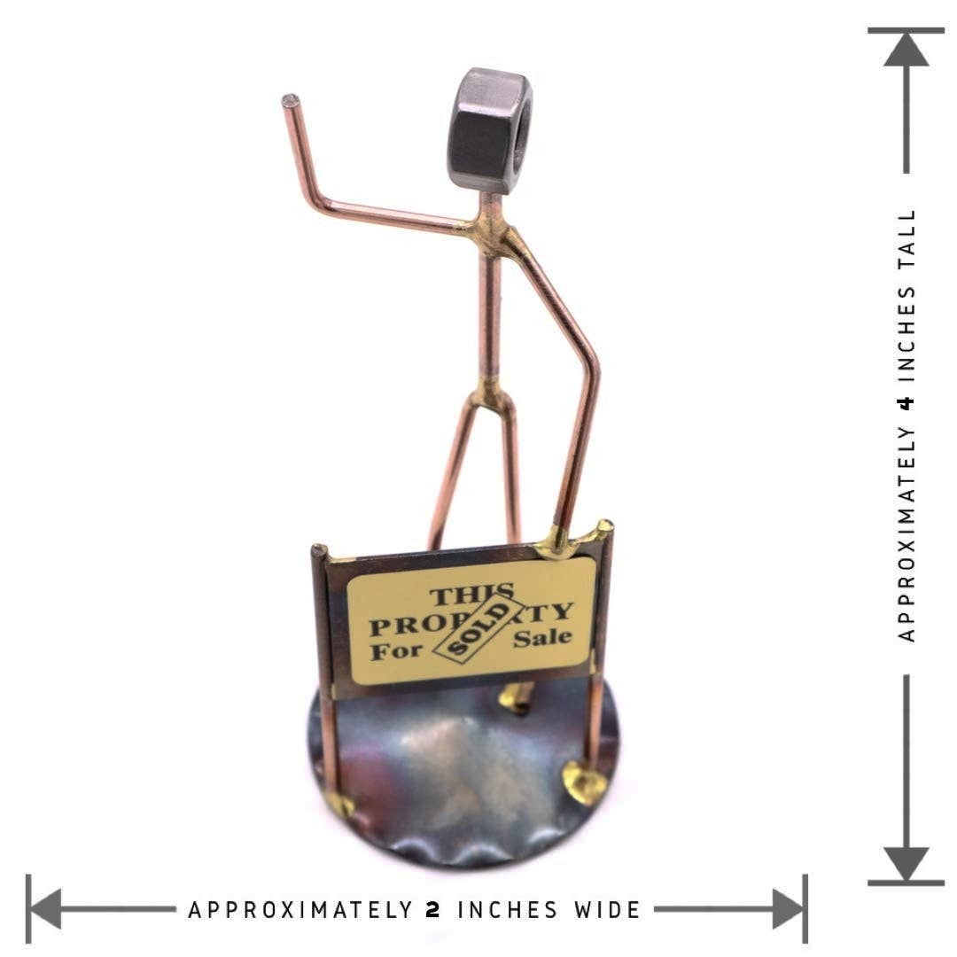 Metal Figurine - Real Estate Agent