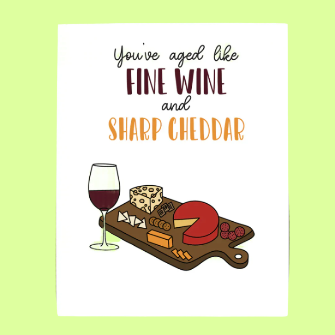 Greeting Card - Aged Like Fine Wine