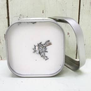Candle - sq tin Lavender 8oz