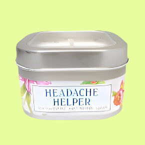 Candle - sq tin Headache Helper 8oz