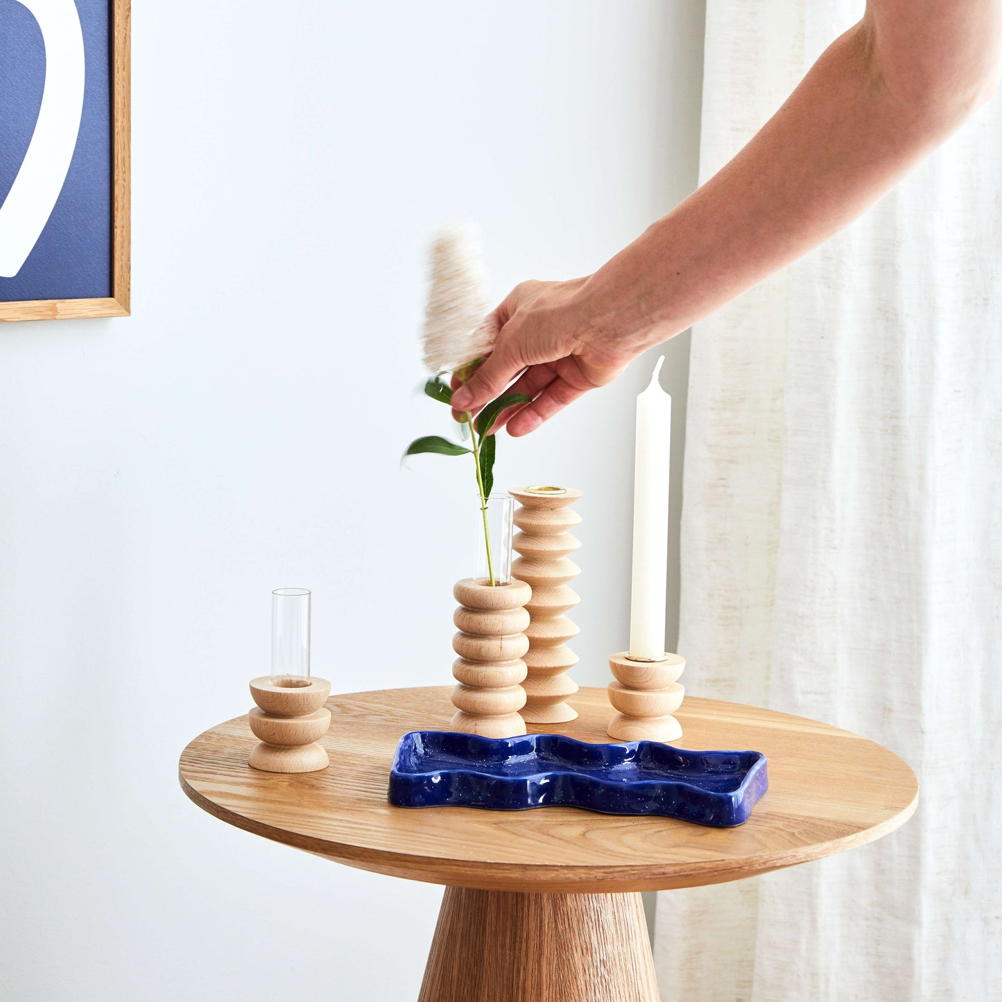 Vase - Totem Wooden stacked rings