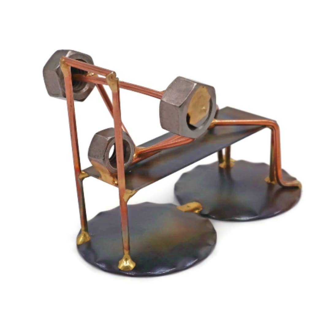 Metal Figurine - Bench Press