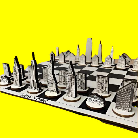 Game - Skylines Chess Set: London / New York