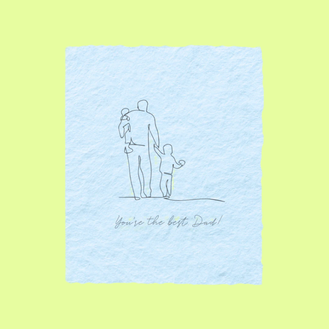 Greeting Card - Single - You're the best, Dad!