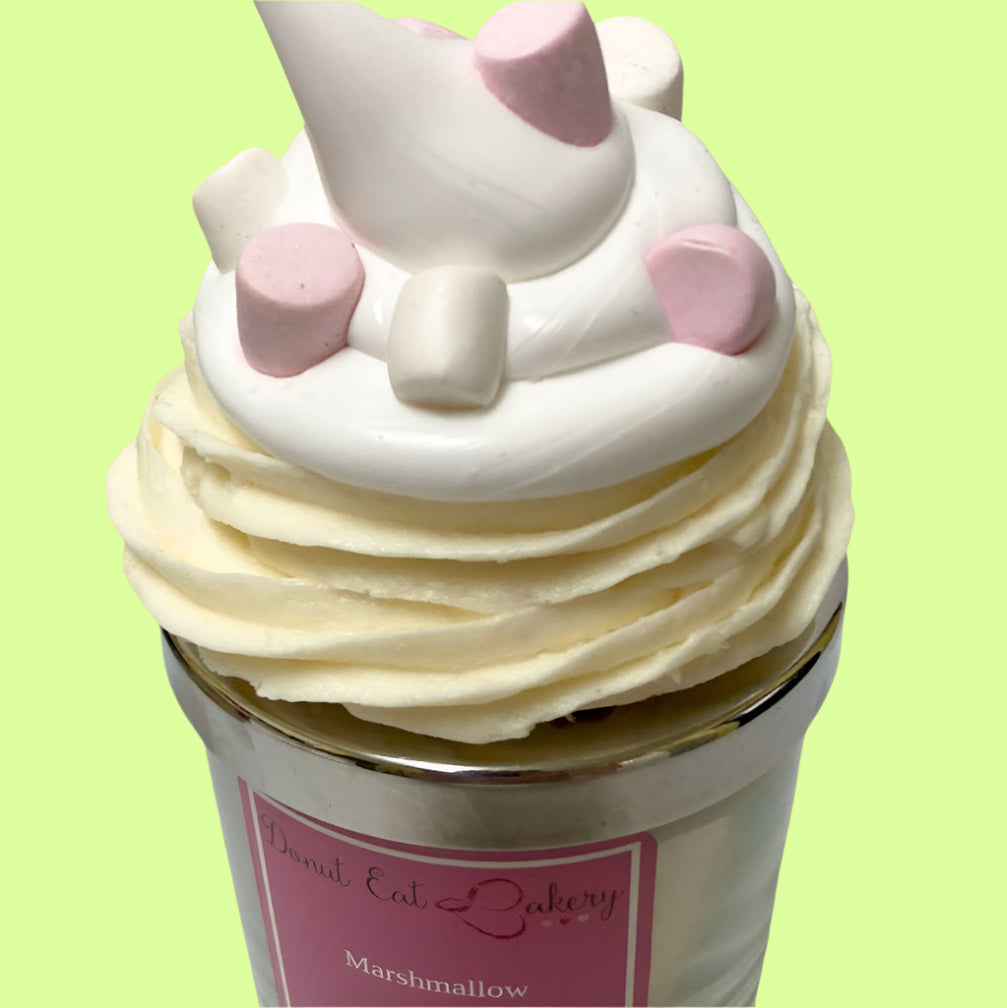 *Candle - Decorative Lid Marshmallow Cupcake