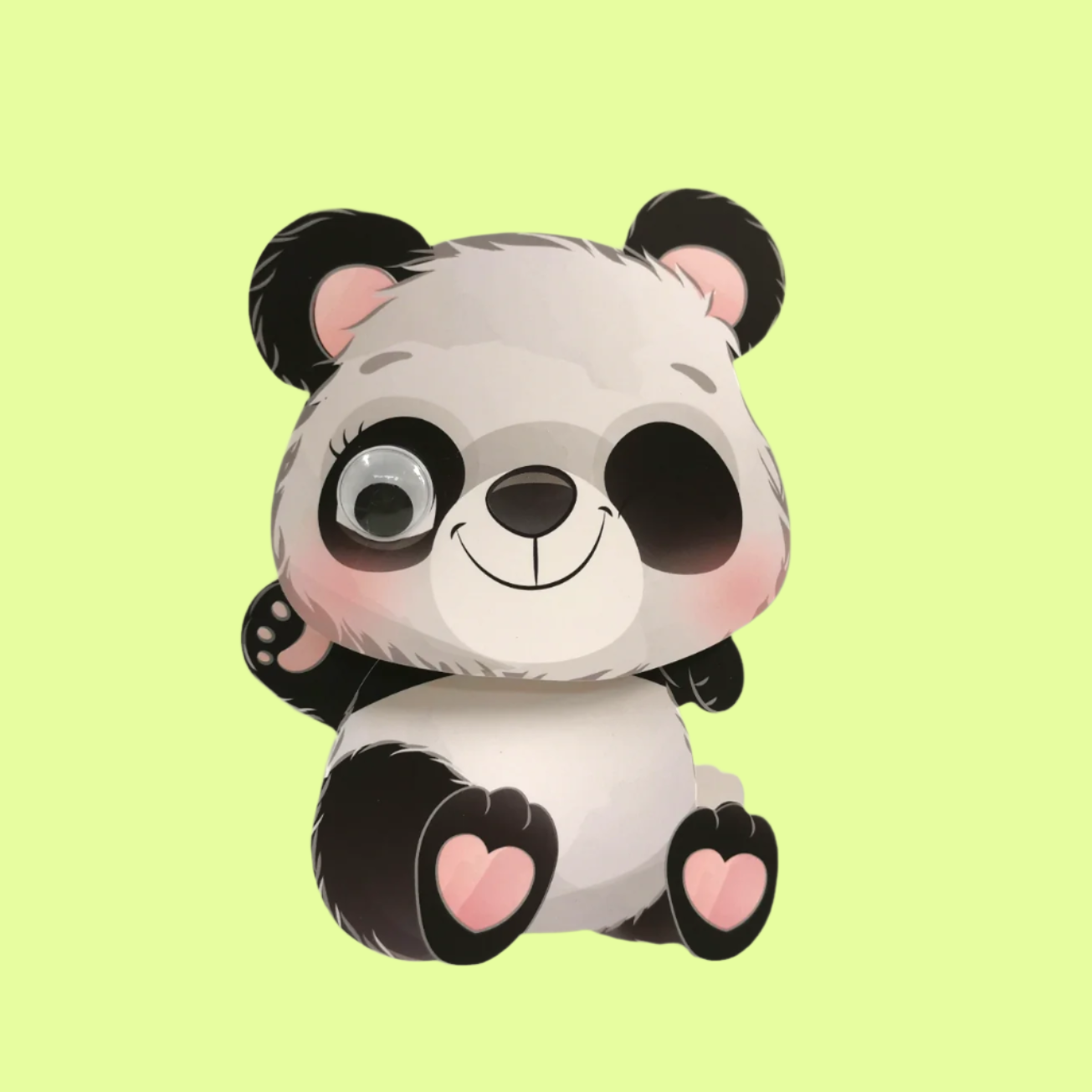 Greeting Card - Wobbly Head Panda