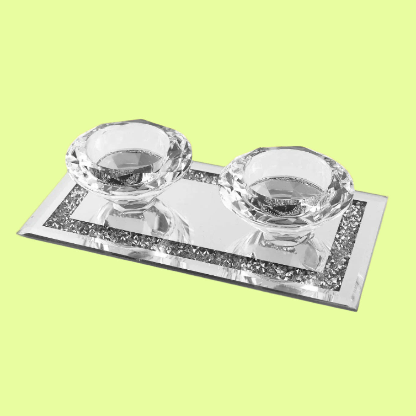 Tealight Holder - Crushed Glass Duo