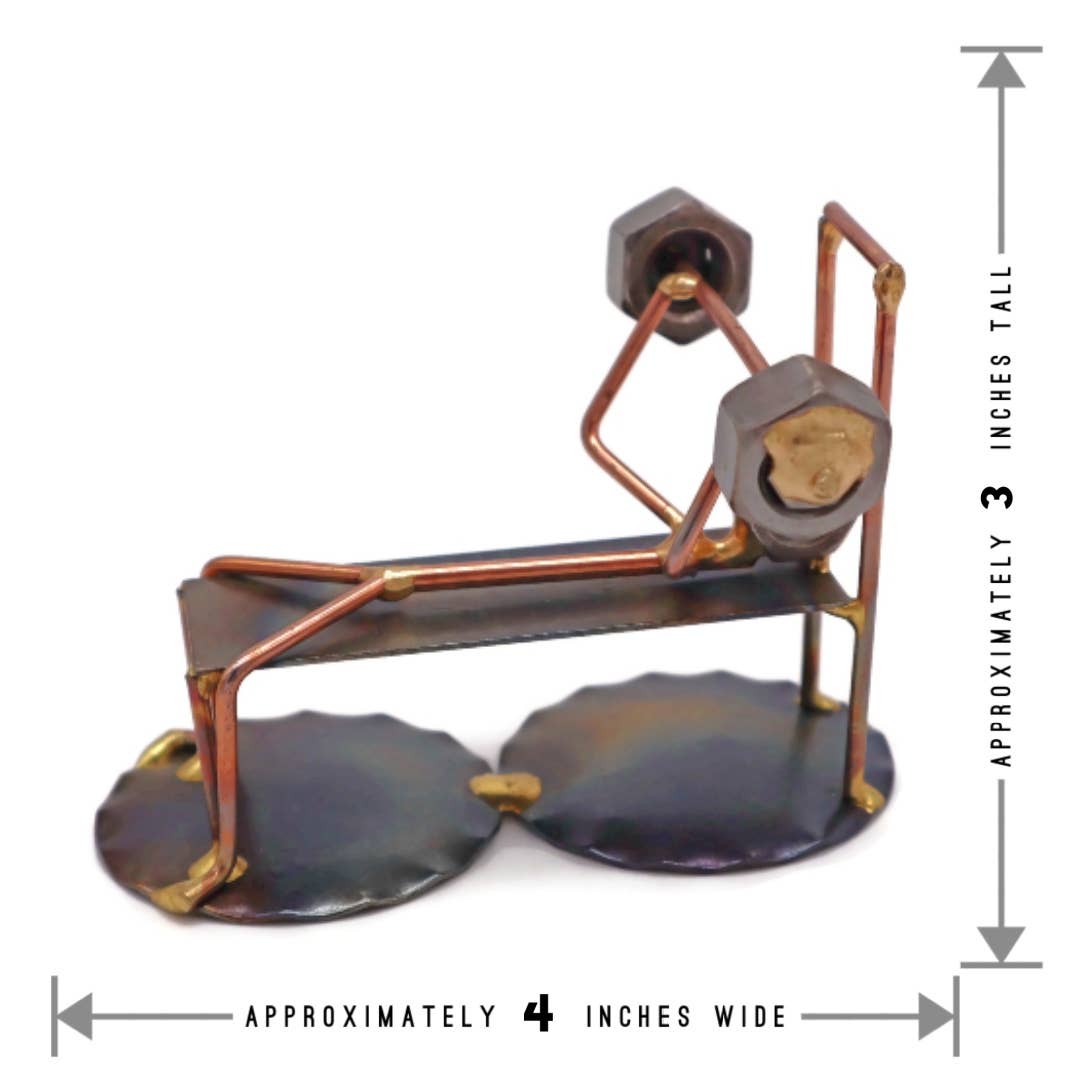 Metal Figurine - Bench Press