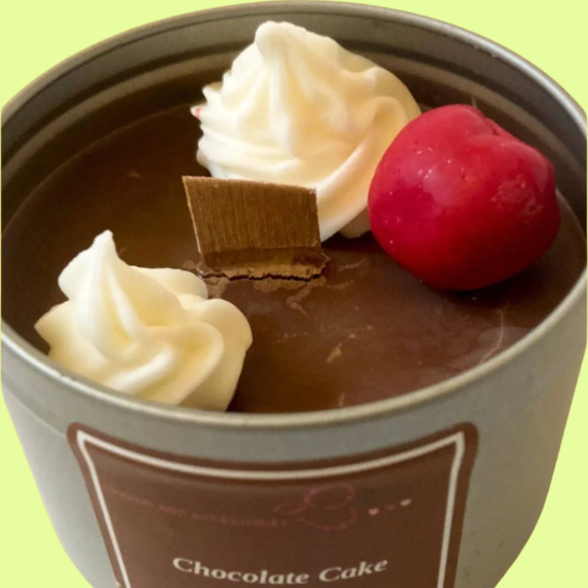 Candle- Tin - Chocolate Cake