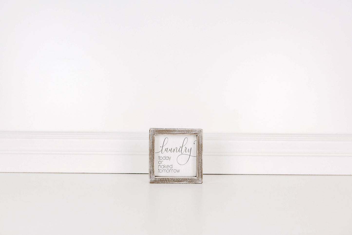 Sign - Framed Laundry/naked