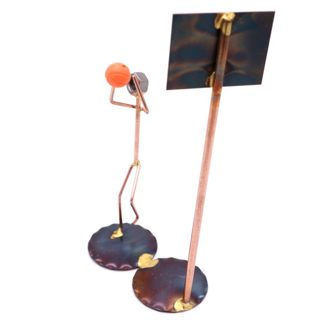 Metal Figurine - Basketball Jump Shot Man