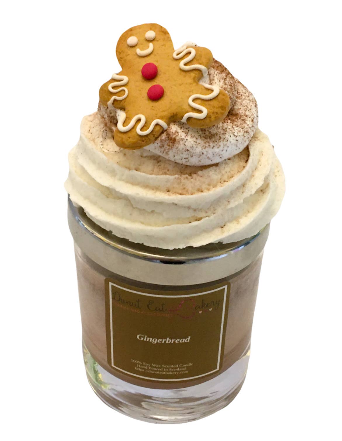 *Candle - Decorative Lid Gingerbread Cupcake