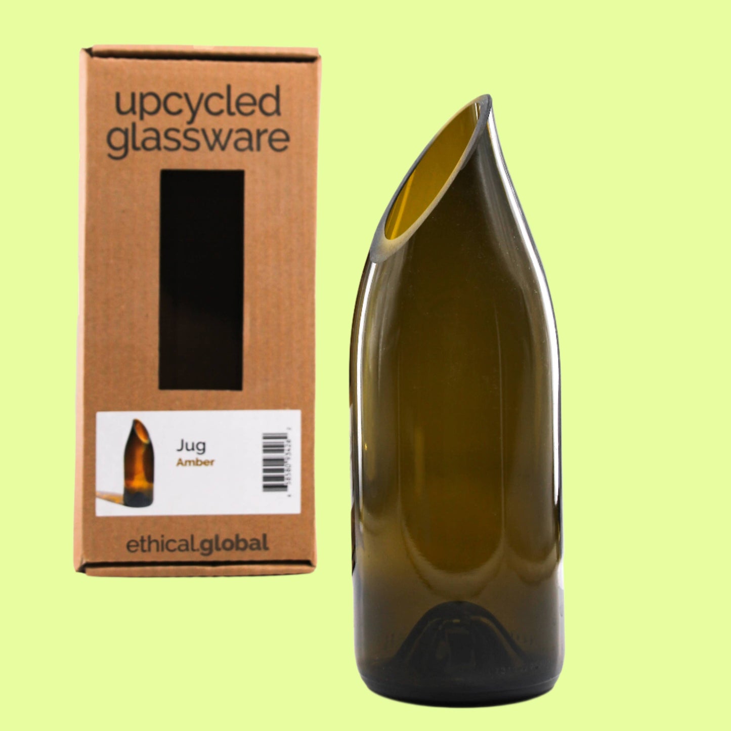 Jug/Vase -plain Amber