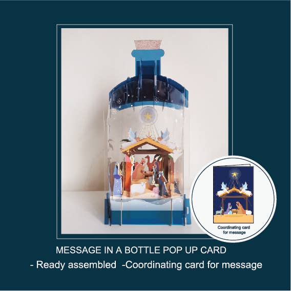 Greeting Card 3D Keep sake Christmas card -Nativity