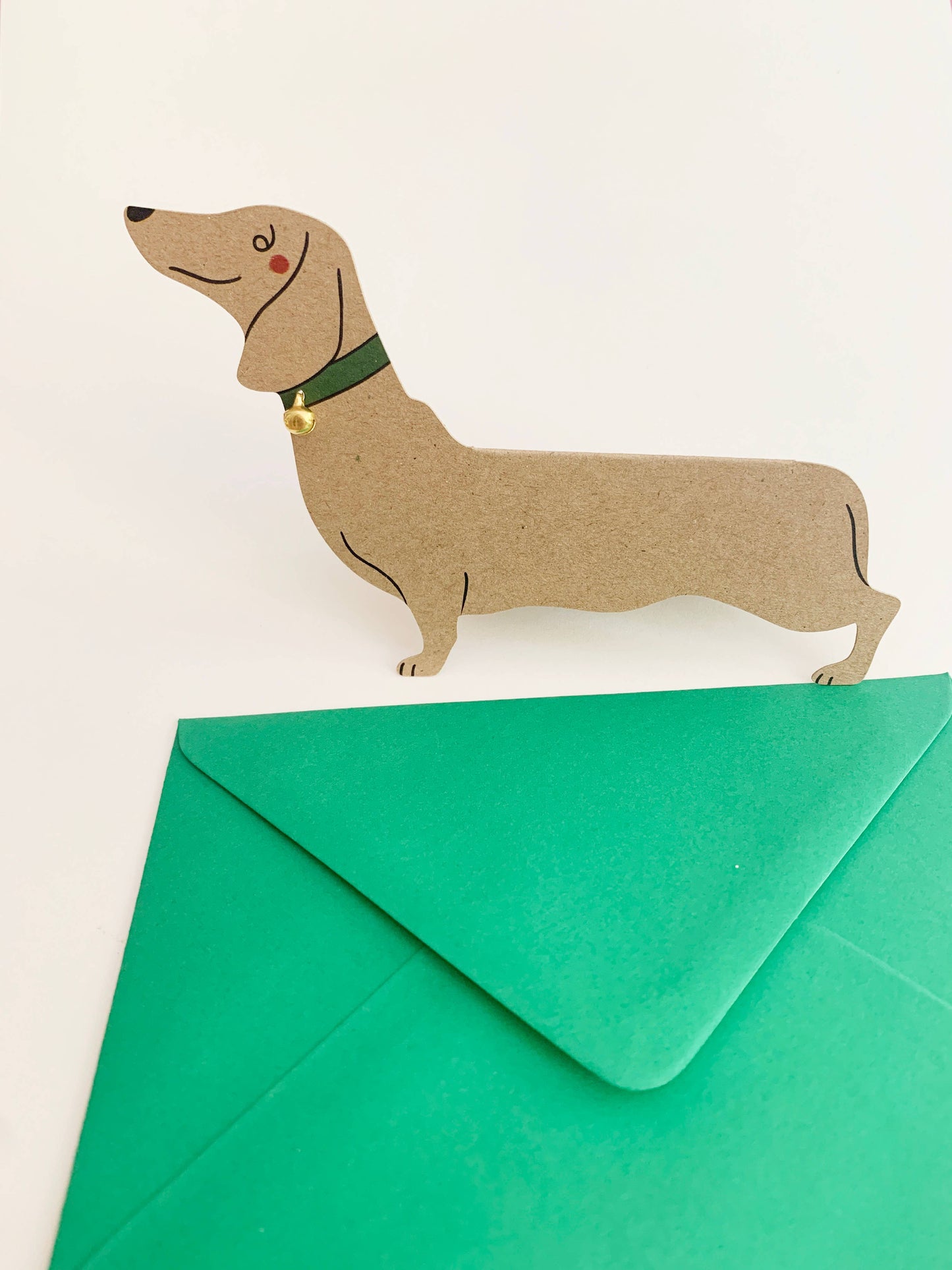Greeting Card - Sausage dog standing