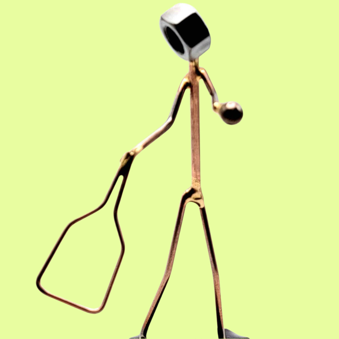 Metal Figurine - Pickleball Serve