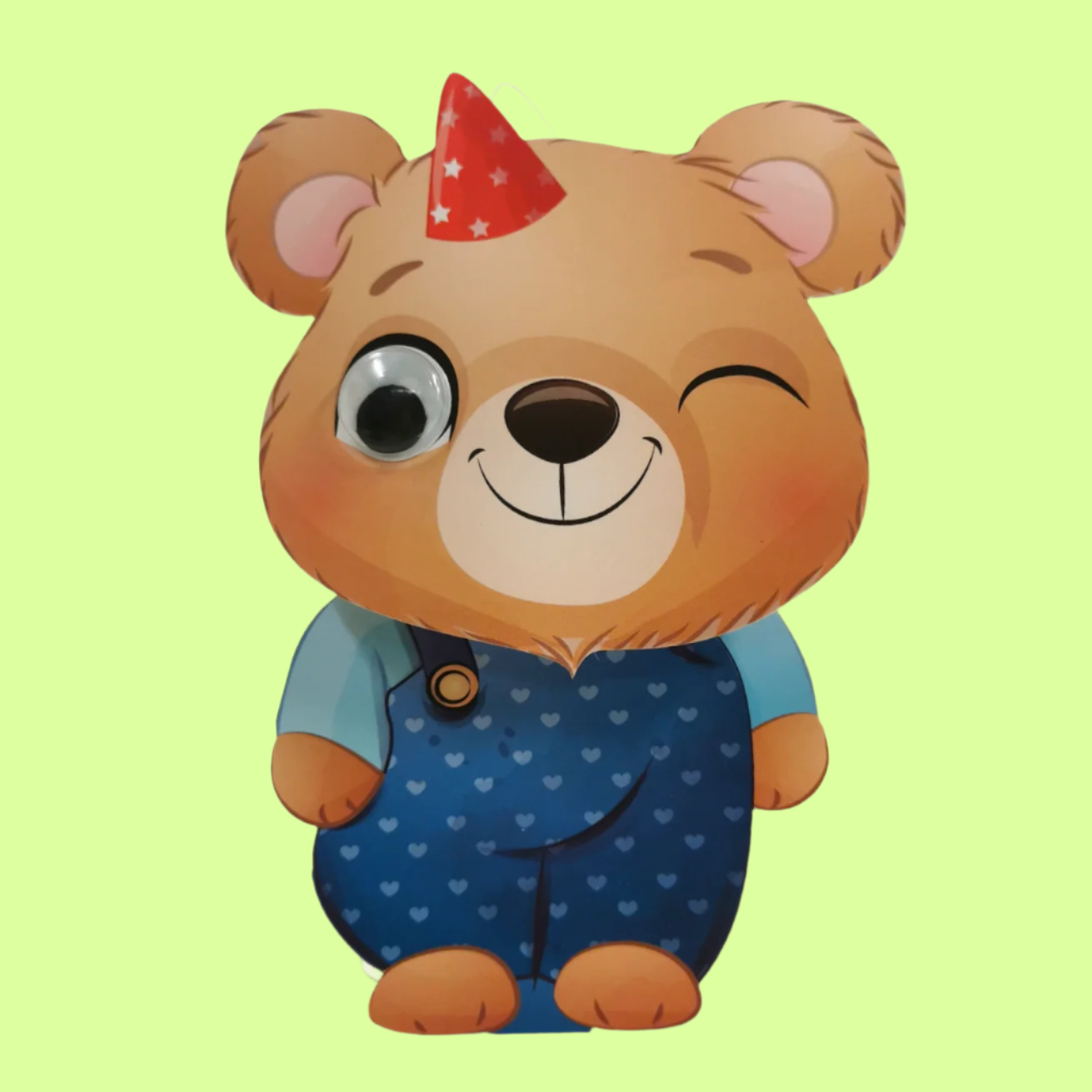 Greeting Card - Wobbly HeadBear