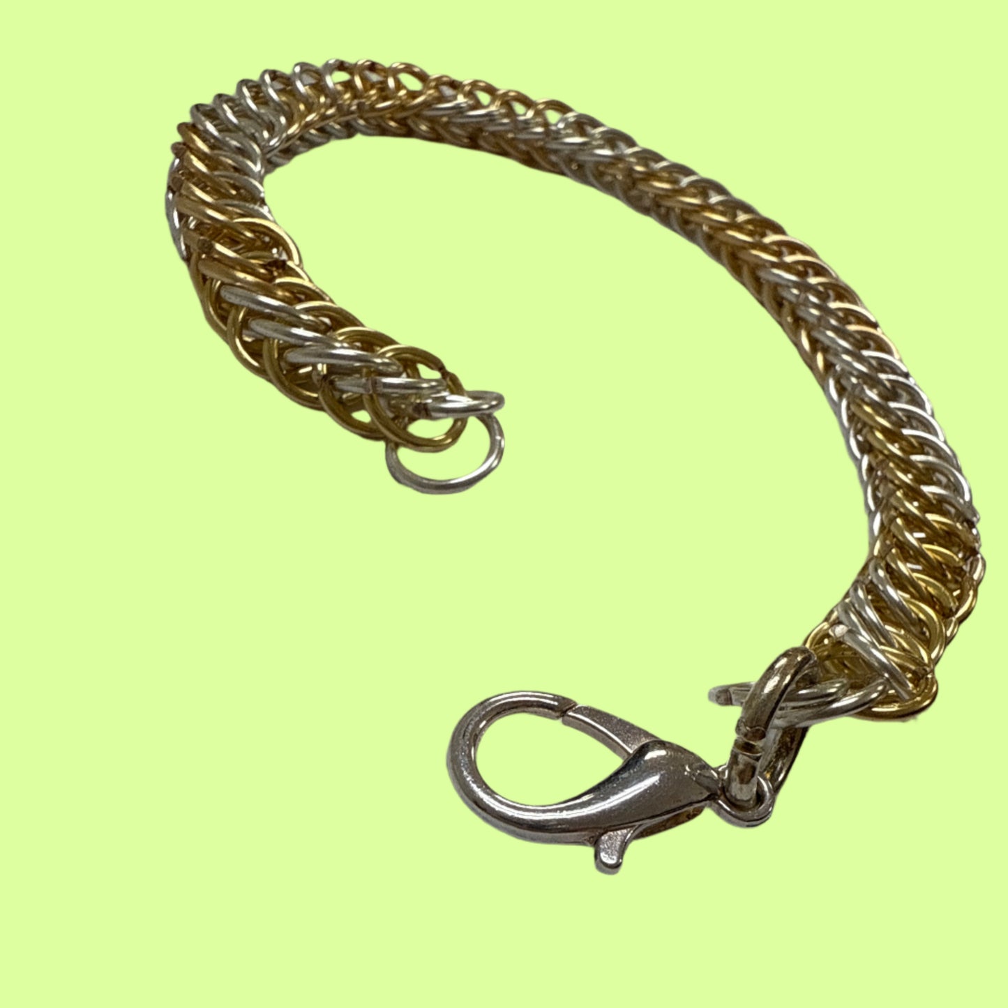 Bracelet - Chainmaille silver/gold