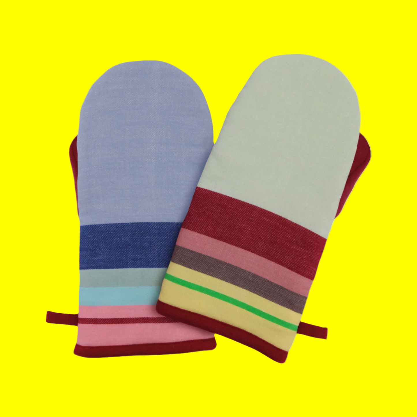 Oven Mitts - Stripe pattern mix/match