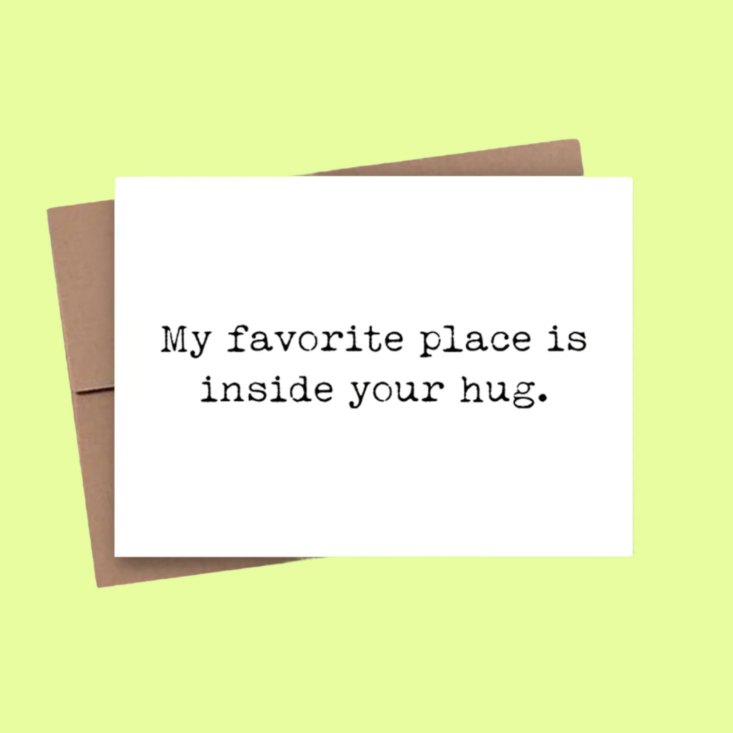 Greeting Card - Your Hug