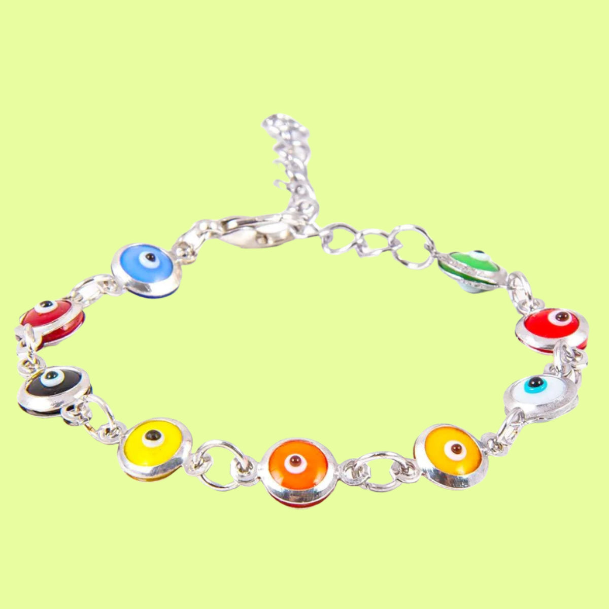 Bracelet - Rainbow Evil Eyes