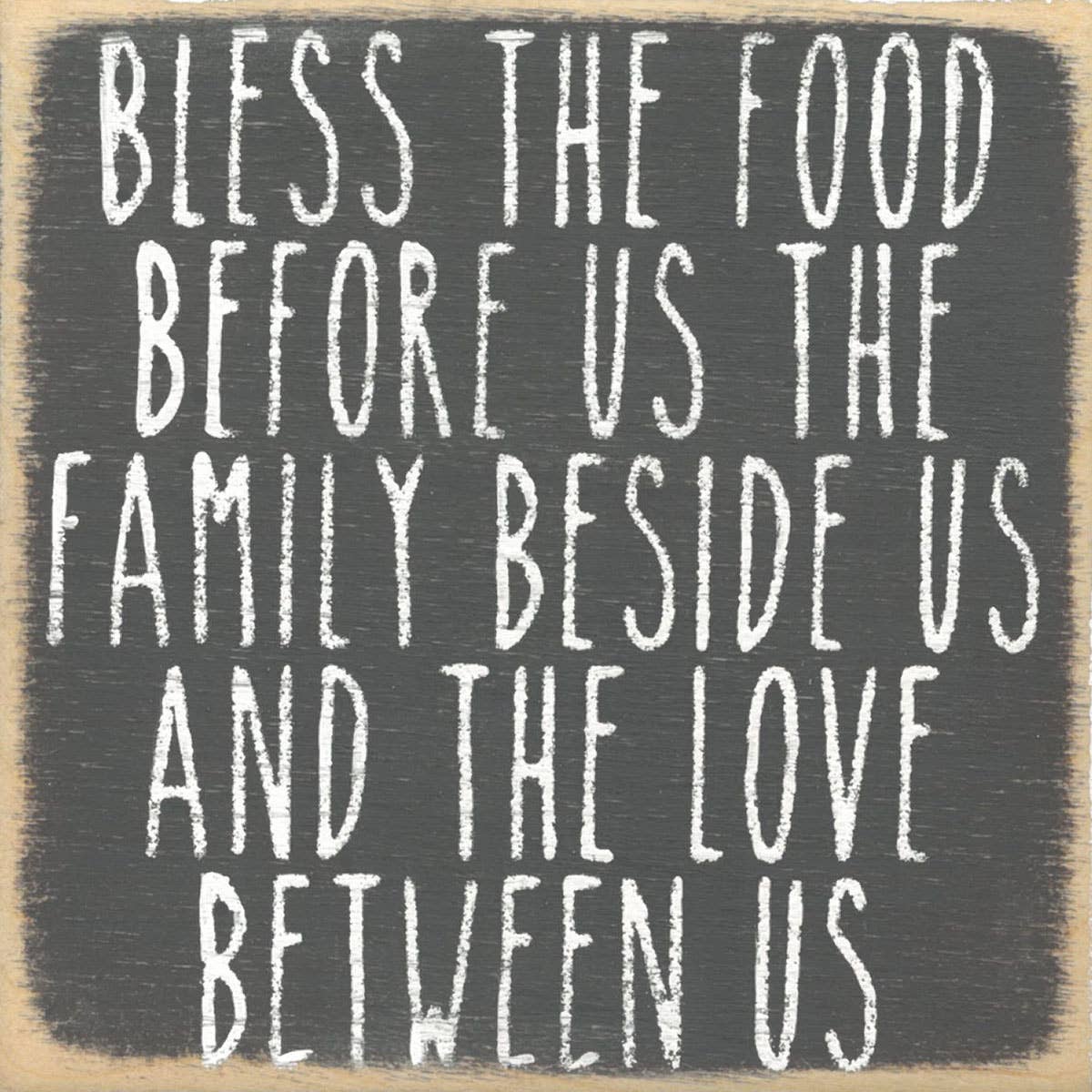 Sayings - wood block - Bless Food Family