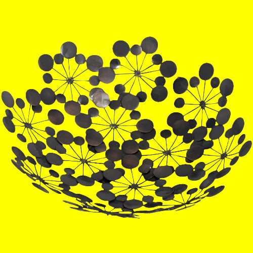 Bowl - Recycled Metal Star Burst