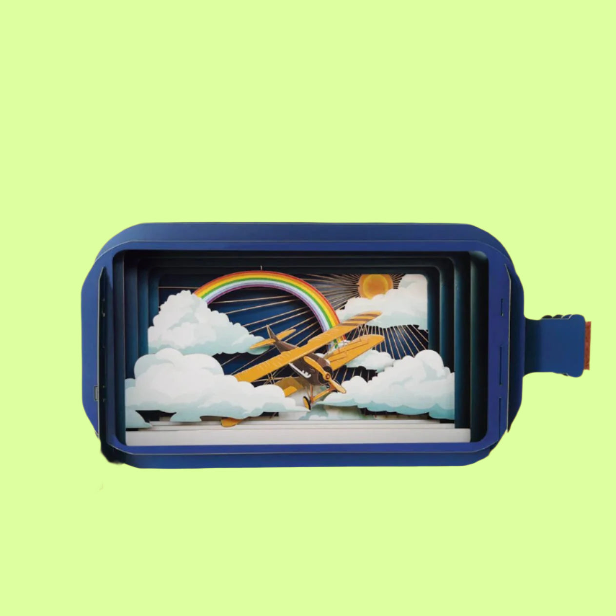 Greeting Card - Message in a Bottle Pop Up Plane