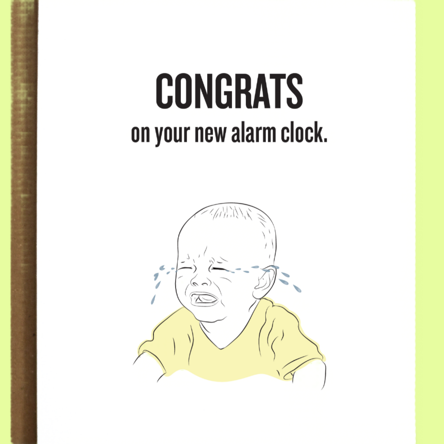 Greeting Card - Baby Alarm Clock