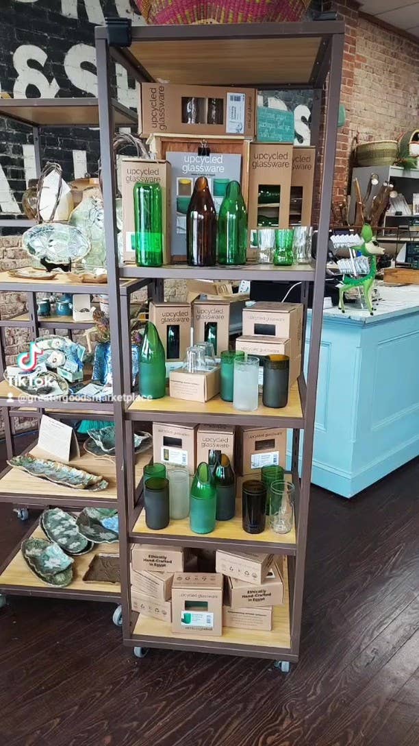 Jug/Vase -Green lace