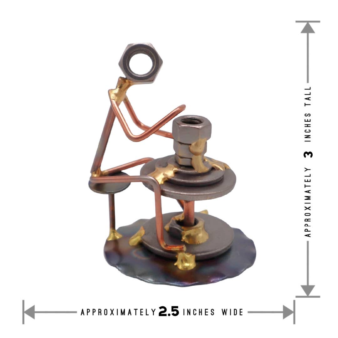 Metal Figurine - Pottery Wheel