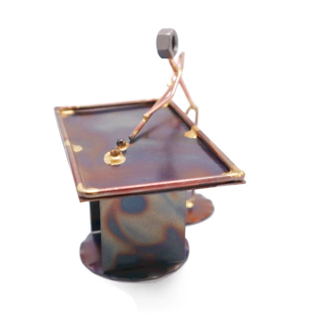 Metal Figurine - Pool Table w/1 player
