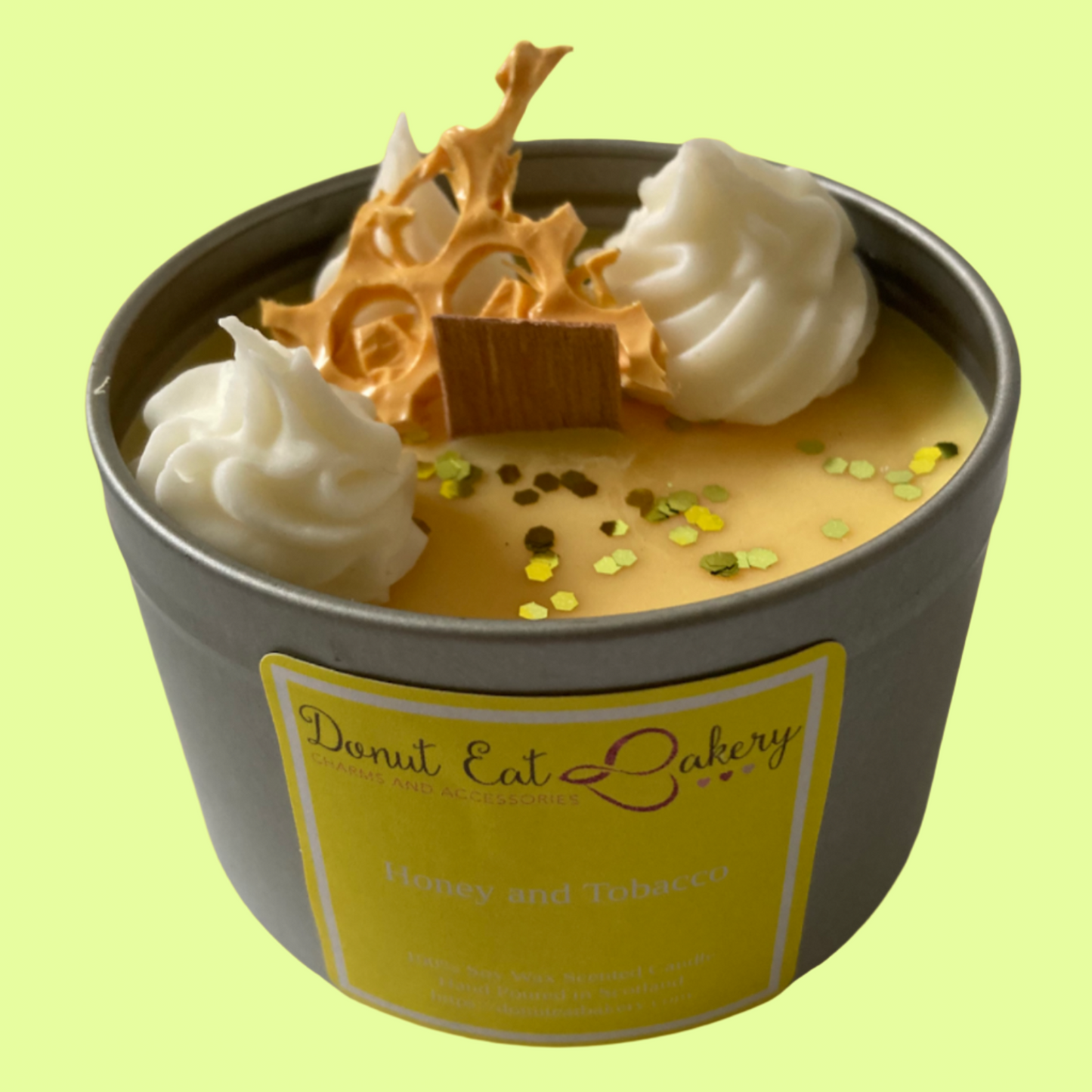 *Candle - Tin Wood Wick Honey & Tobacco