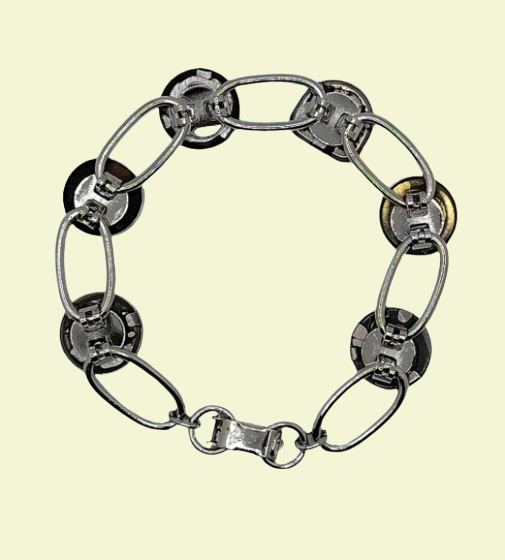 Bracelet - 6 Random Vintage Typewriter Keys w/ Spaces