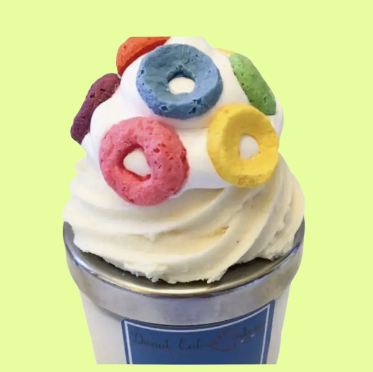 *Candle - Decorative Lid -Fruity Loops Cupcake