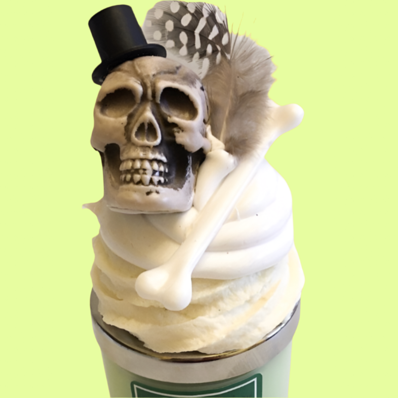 *Candle - Decorative Lid Absinthe Cupcake