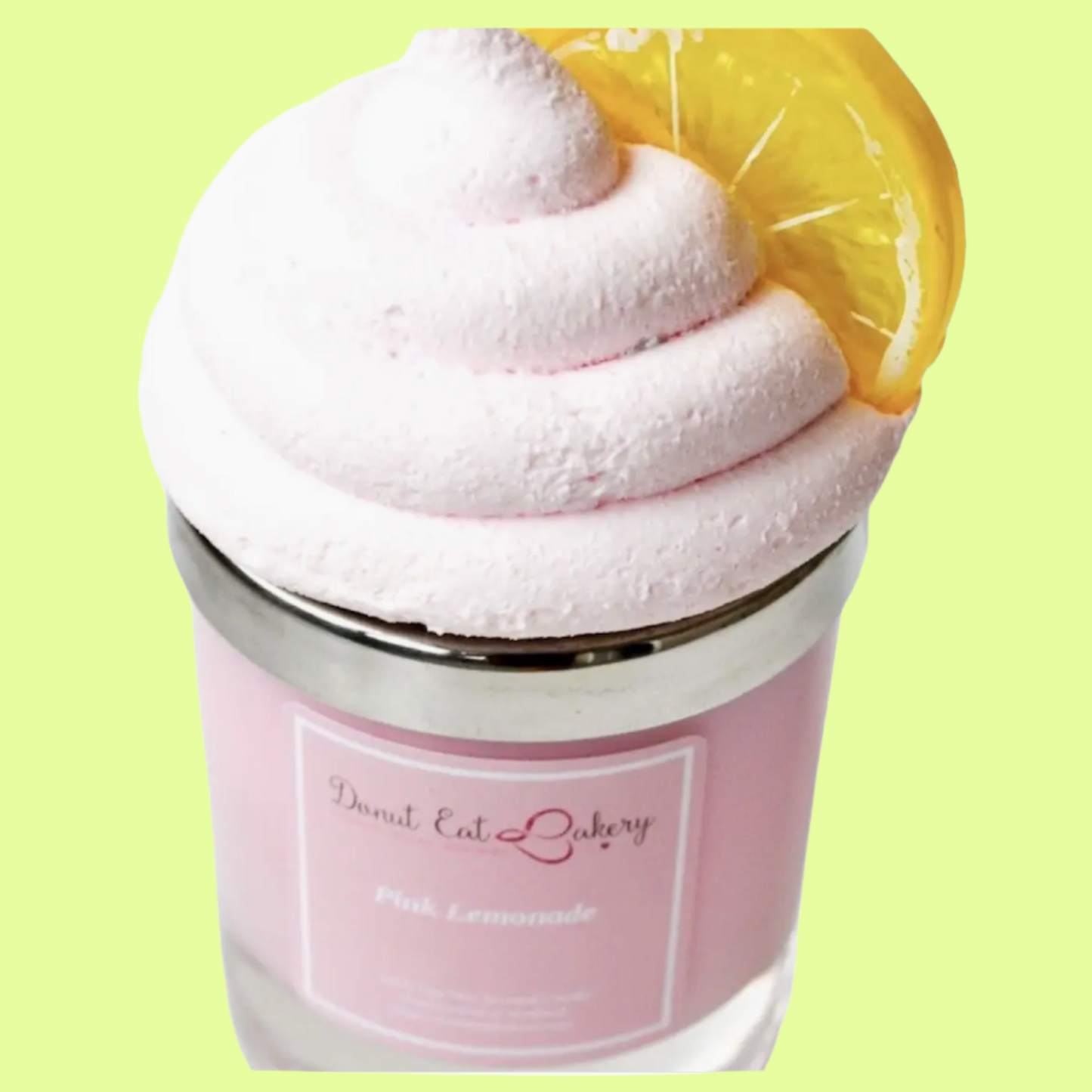 *Candle - Decorative Lid Pink Lemonade Cupcake