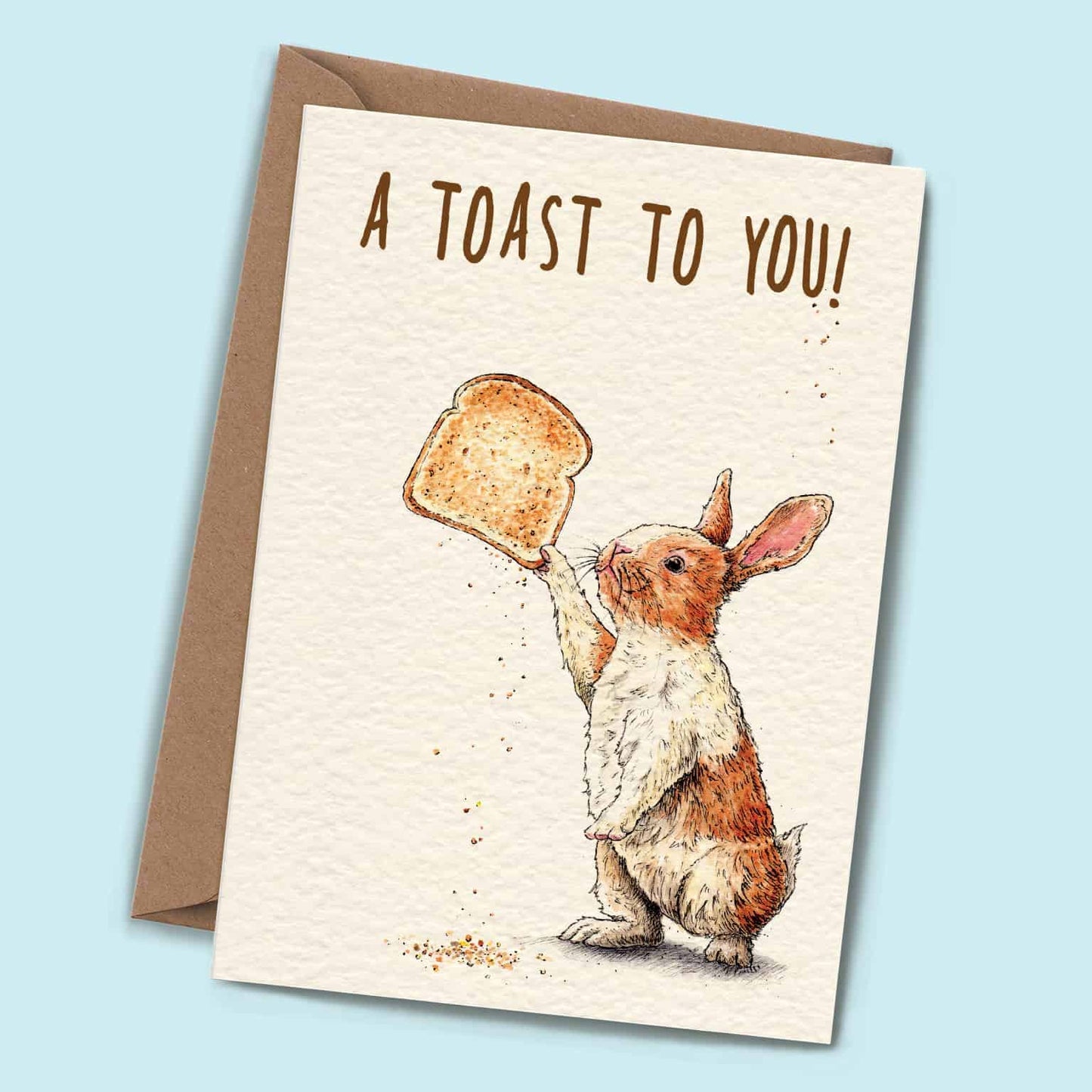 Greeting Card - A Toast To You
