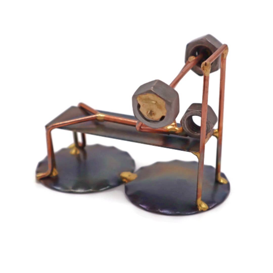 Metal Figurine - Bench Press