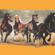 Wallet - Wild Horses Vegan Leather Bi-Fold