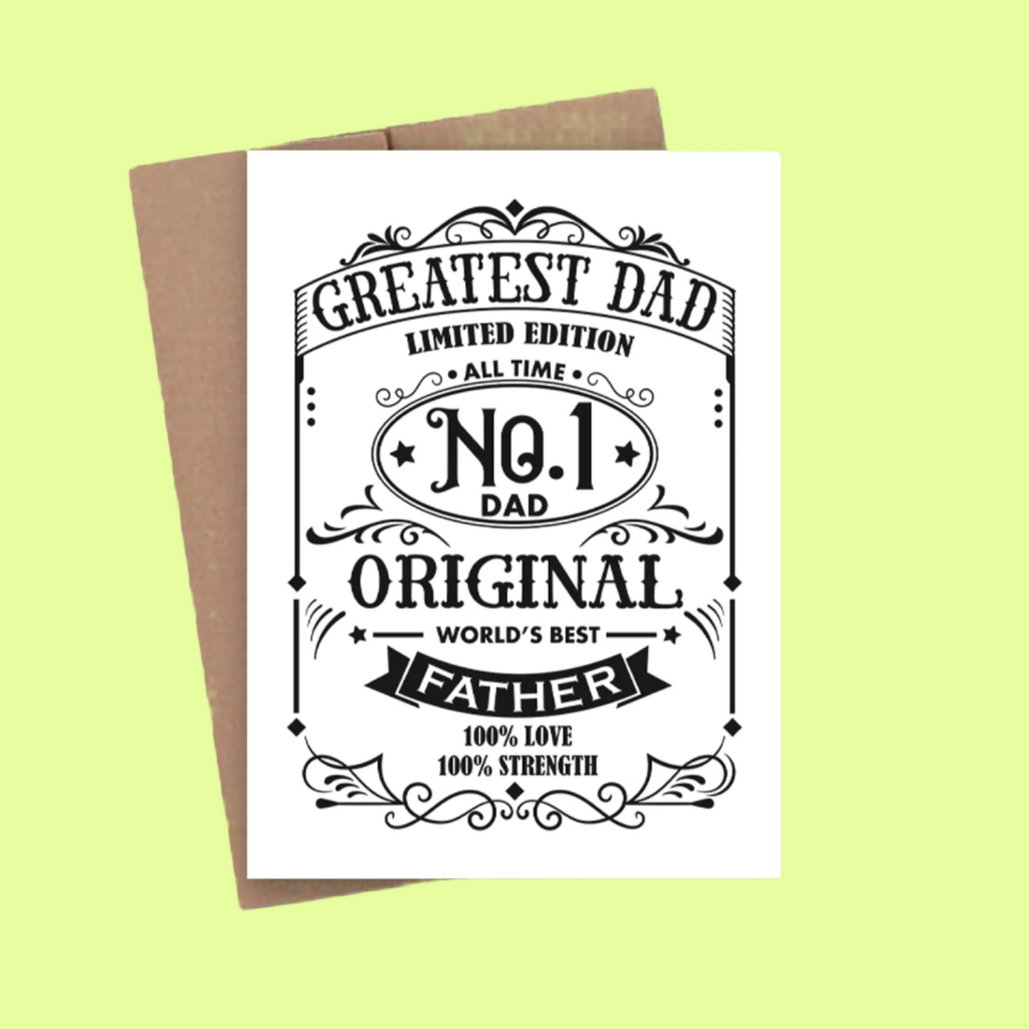 Greeting Card - Number 1 Dad Card