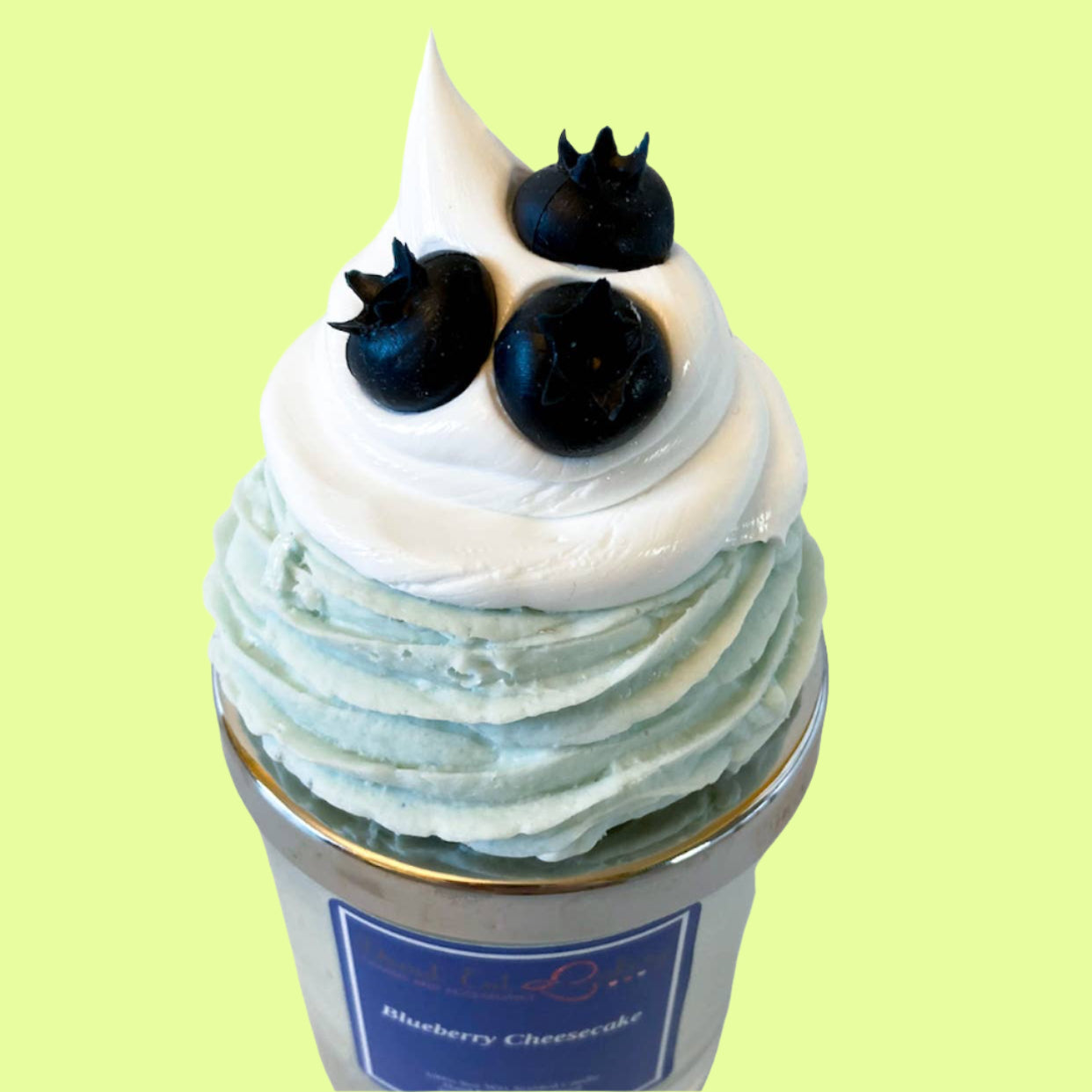 *Candle - Decorative Lid - Blueberry Cheesecake