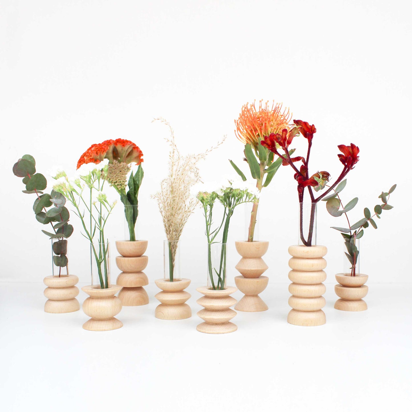 Vase - Totem Wooden stacked rings