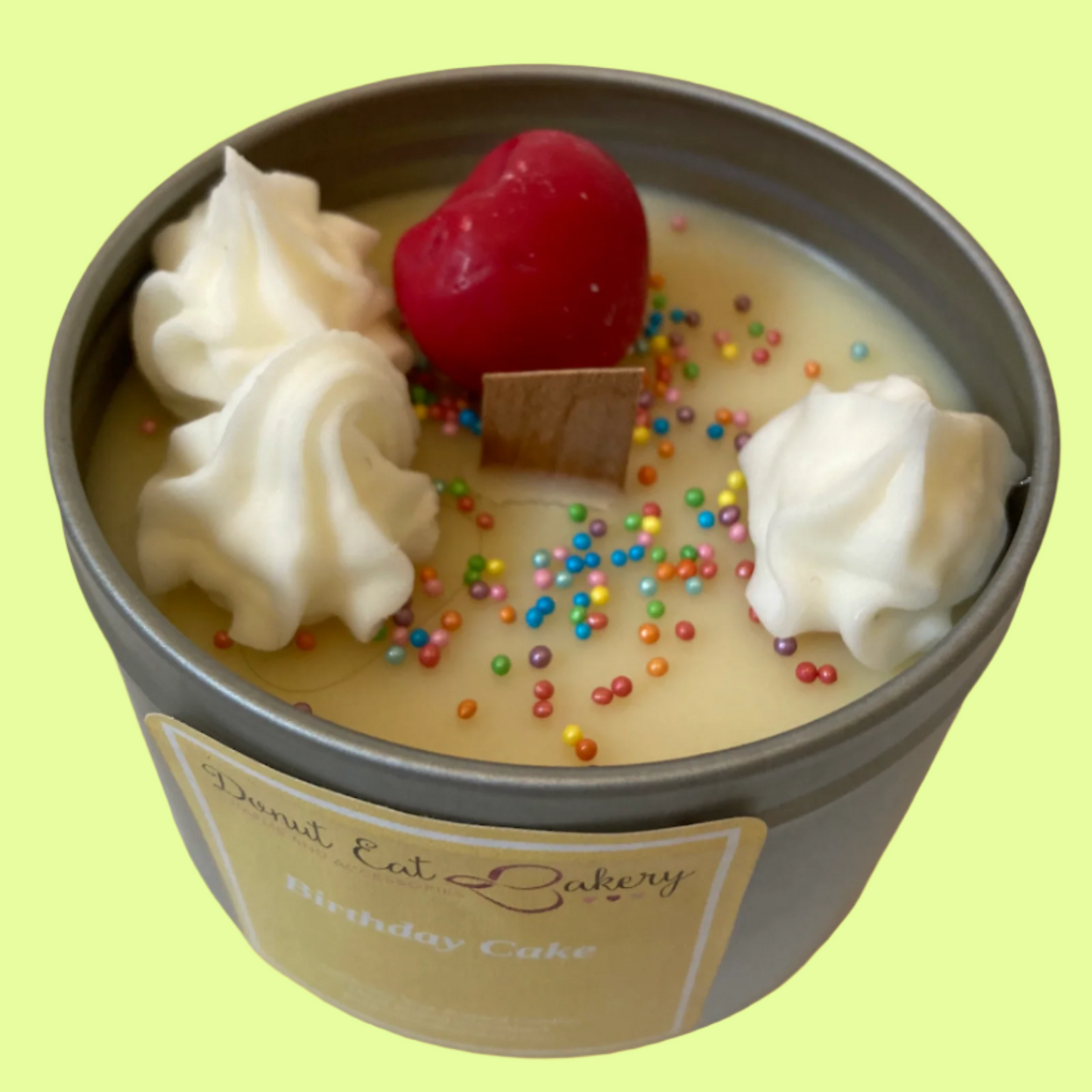 Candle - Tin - Birthday Cake