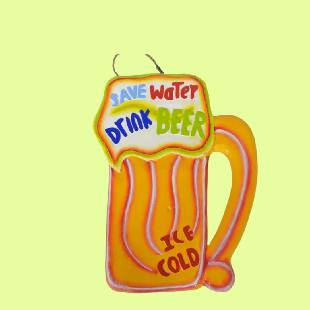 Wood Art - Save Water Drink Beer