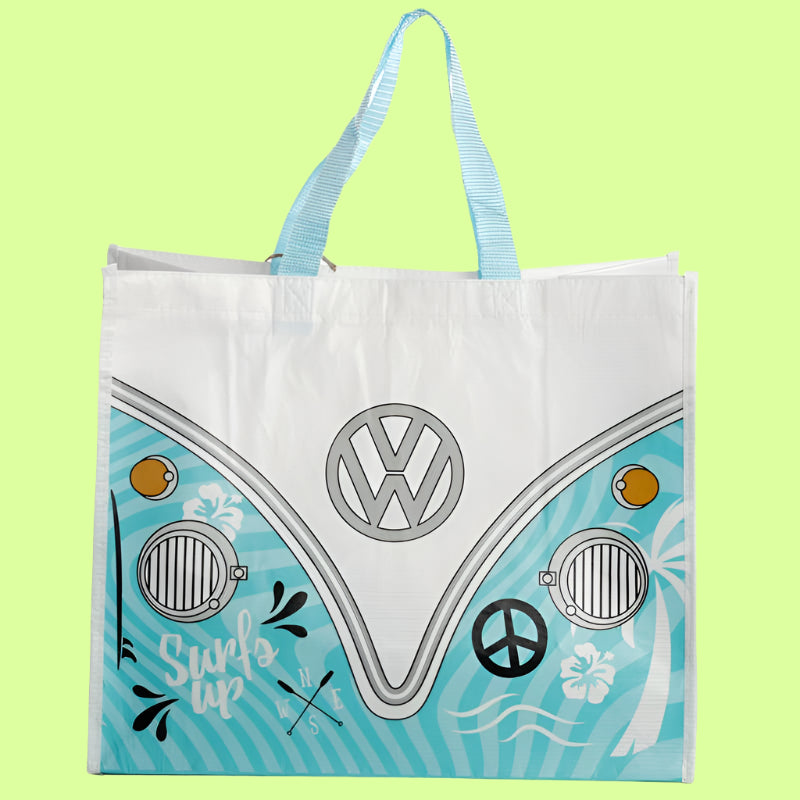 Tote - VW T1 Camper Bus Shopper Blue